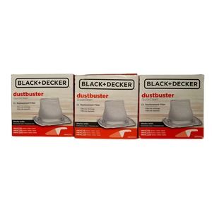 Lot of 3 Black & Decker Dustbuster QuickClean Replacement Filters HNVCF10